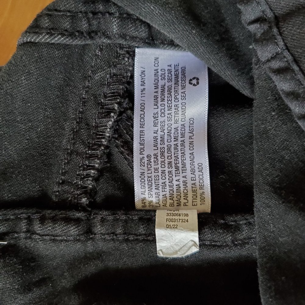 Art Class - Girls' Mini Skirt Side Seam Denim - Size S 6/6X Black Wash - Picture 2 of 10